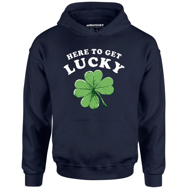 Here to Get Lucky - Unisex Hoodie Online - Image 2