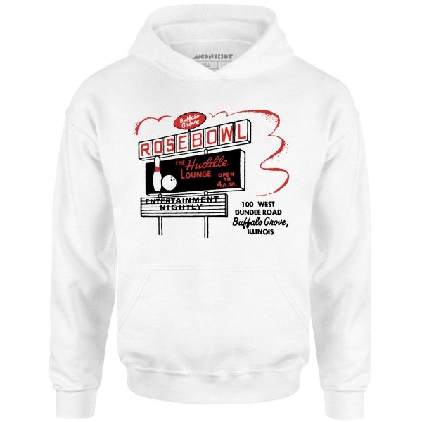 Rose Bowl - Buffalo Grove, IL - Vintage Bowling Alley - Unisex Hoodie For Cheap