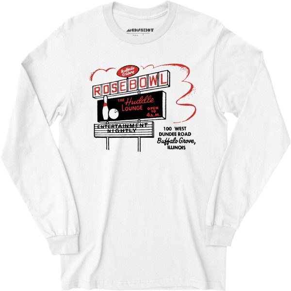 Rose Bowl - Buffalo Grove, IL - Vintage Bowling Alley - Long Sleeve T-Shirt Online Sale