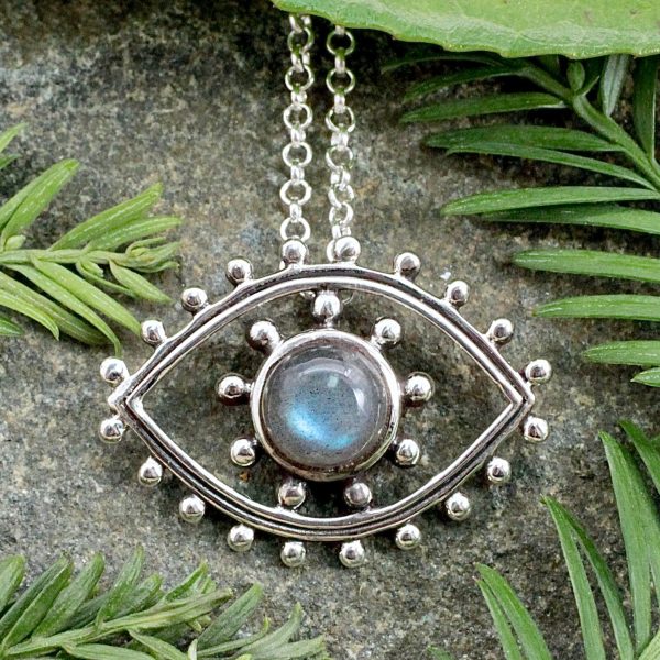 Labradorite Eye Pendant Fashion