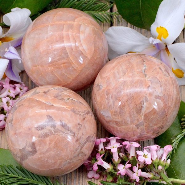 Peach Moonstone Sphere on Sale